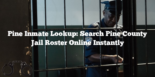 Pine Inmate Lookup: Search Pine County Jail Roster Online Instantly